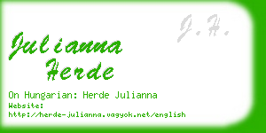 julianna herde business card